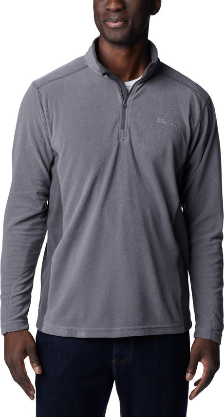 Columbia klamath range™ ii half zip fleece sweater - fleece sweater with half zip - outdoor sweater men - gray - size m