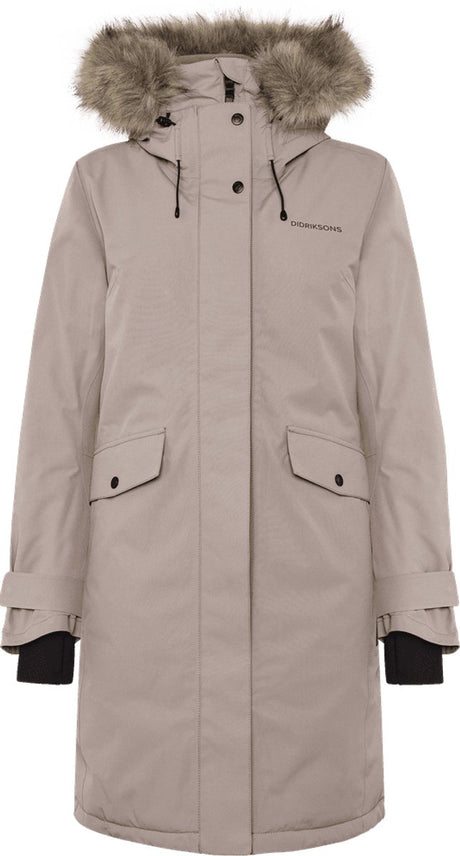 Didriksons erica wns parka 3 dames outdoorjas - ash brown