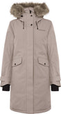 Didriksons erica wns parka 3 dames outdoorjas - ash brown 42