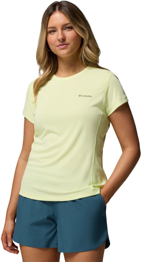 Damska koszula outdoorowa Columbia Zero Rules™ Light SS Crew – citron haze