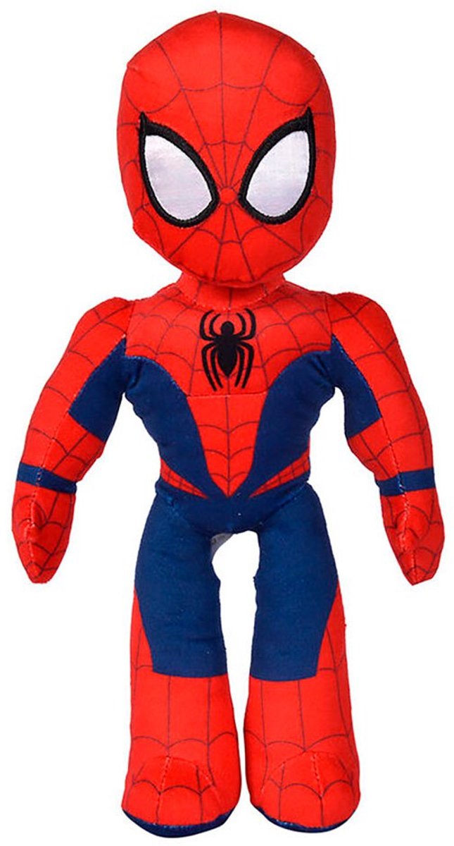 Simba Disney - Marvel Spiderman - 25 cm - plusz - czerwony niebieski - w każdym wieku - przytulanka