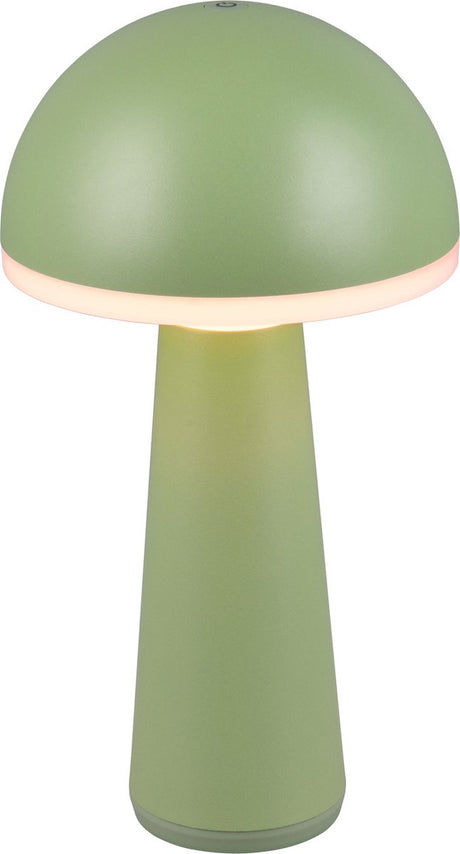 Rl live your light reality fungo - lampa stołowa - zieleń pistacjowa - w komplecie. 1x SMD 2W - regulowana barwa światła - możliwość płynnego ściemniania - akumulator - bezprzewodowy - oświetlenie zewnętrzne - IP54