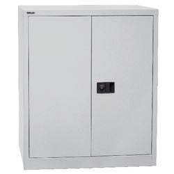 Szafka z drzwiami na zawiasach Bisley 2 drzwi metalowa 914x400x1000mm jasnoszara