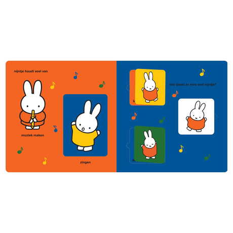 Centralna księga mieści dużą księgę z klapką Miffy