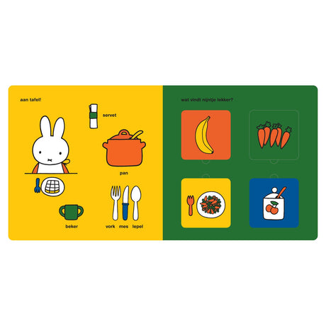Centralna księga mieści dużą księgę z klapką Miffy