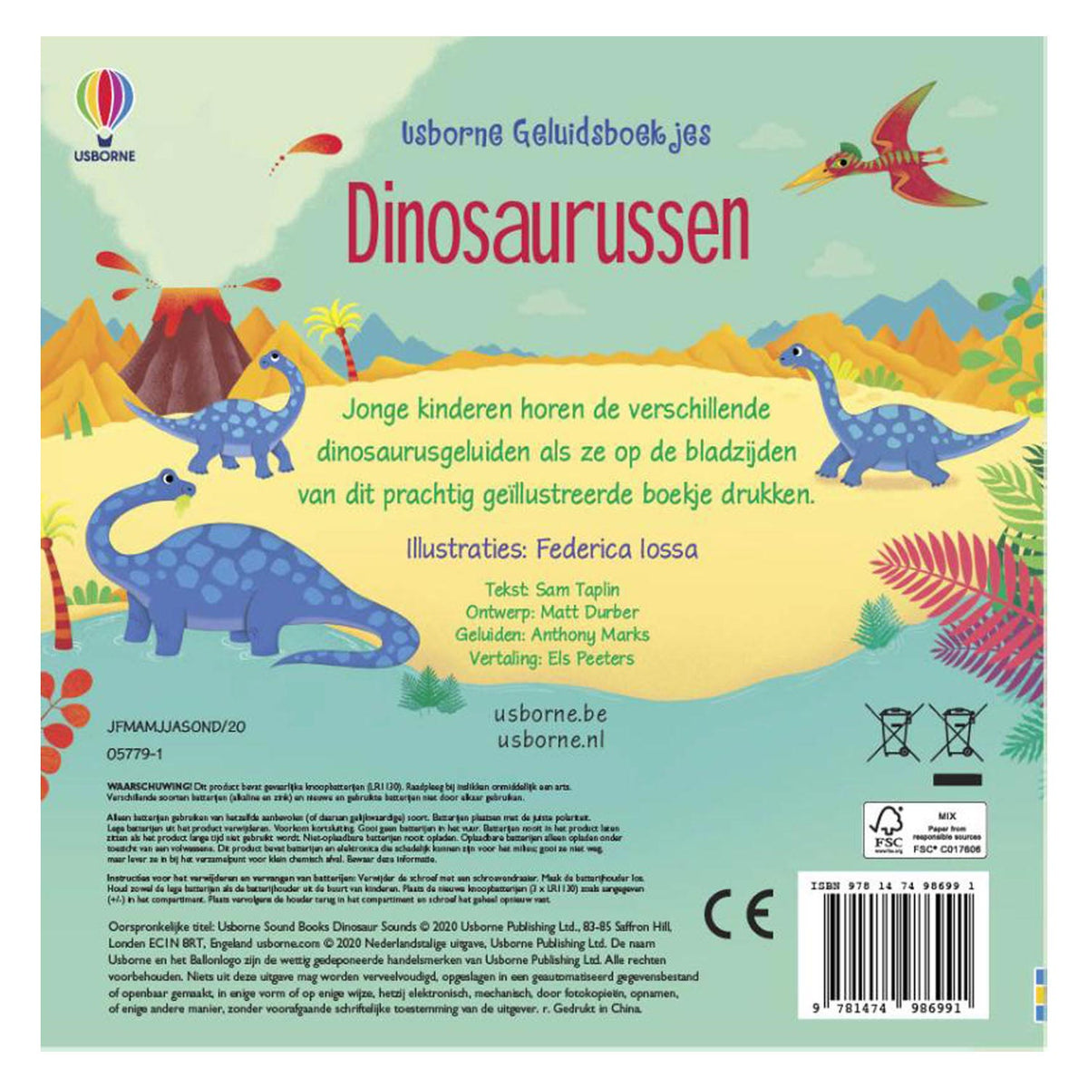 Książka dźwiękowa: Dinozaury. 1+