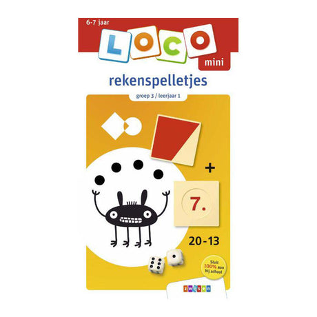 Mini-gry matematyczne w książeczce z ćwiczeniami Loco