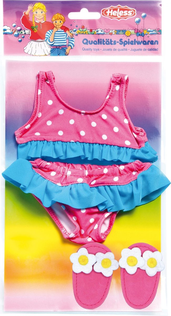 Heless bikini dla lalki z kapciami, 35-45 cm