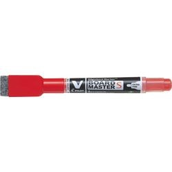 Marker V-board Master Gumka Pilot, bardzo delikatny, czerwony