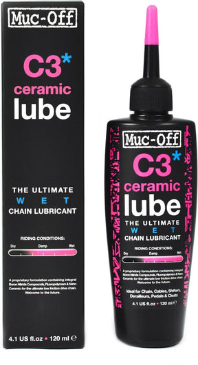 Muc-off mokry smar c3* ceramiczny olej do łańcuchów 120ml