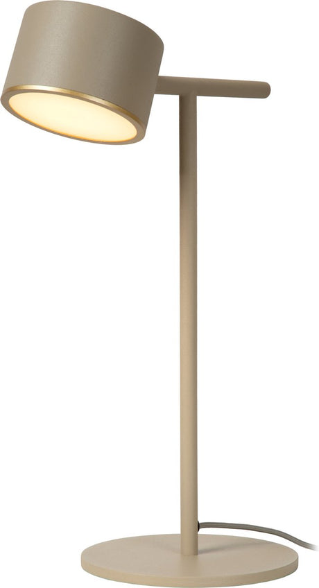 Lucide gian - lampa stołowa - LED ściemnialna - 1x9w 2700k - taupe