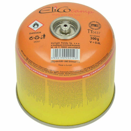 Elico gaspatroon 300g 7 16 campinggas schroefventiel