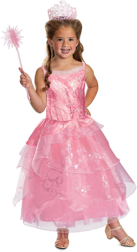 Kostium dla malucha przebranie Glinda Deluxe różowy 5-6 lat