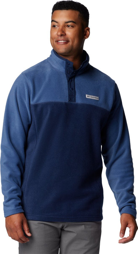 Męski sweter outdoorowy Columbia Steens Mountain™ Half Snap II – Collegiate Navy, Dark Mountain – Rozmiar M