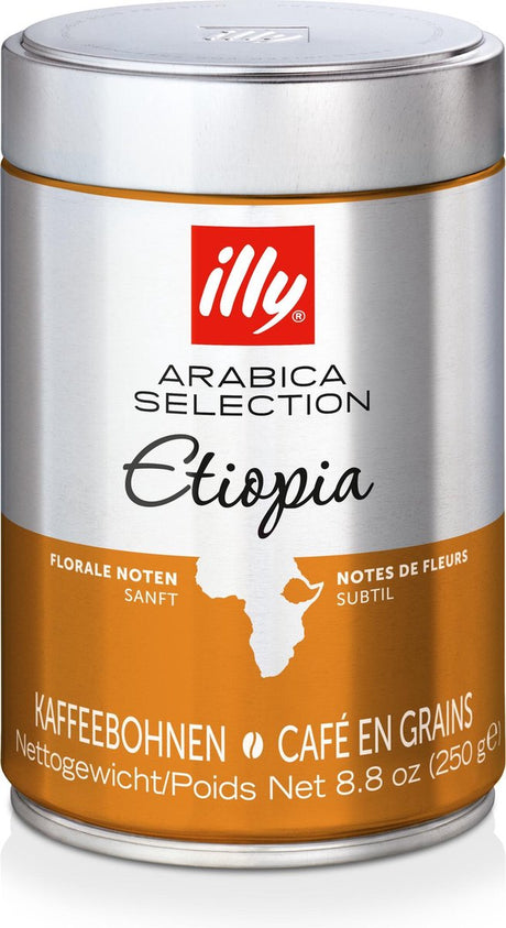 Kawa ziarnista Illy Arabica Selection z Etiopii - 6 x 250 gramów