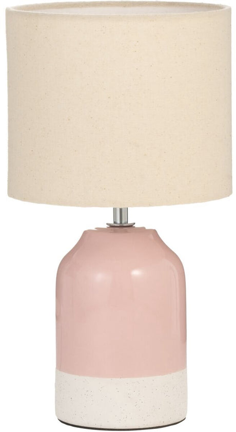 Lampa stołowa LED Pauleen piaskowy blask - e14 - max. 20w - salon, sypialnia, jadalnia - kremowy róż