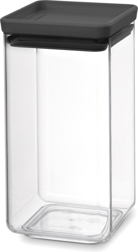 Pojemnik do przechowywania smaczne+ Brabantia - możliwość sztaplowania - 1,6 l - ciemnoszary
