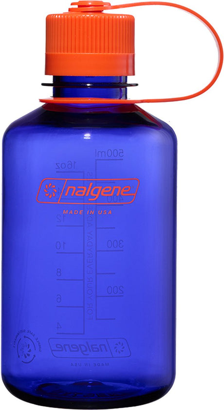 Nalgene - butelka z wąską ustą - butelka do picia - butelka na wodę - szczelna - 500 ml - nie zawiera BPA - podtrzymania - barwinek