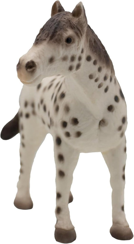 Bullyland 62621 – figurka do zabawy i figurka kolekcjonerska ogier knabstrupper – ok. 12 cm – realistyczne i bogate w szczegóły – idealne jako figurka edukacyjna do zabawy, dekoracja ciasta lub drobny upominek dla dzieci od 3 lat.