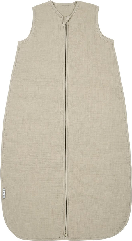 Śpiworek dziecięcy Meyco baby uni z wyściółką - wstępnie wyprany hydrofilowy - piasek - 90cm - 2,0 tog