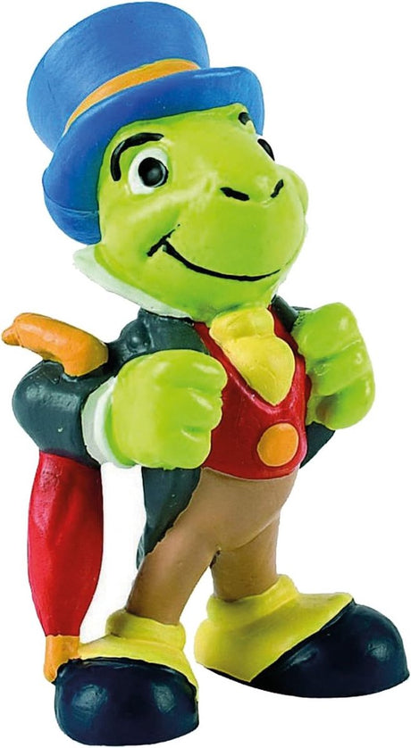 Bullyland 12397 – figurka Disneya Pinokio z Jiminy Cricketem – realistyczna i szczegółowa konstrukcja – idealna jako figurka na ciasto, przedmiot kolekcjonerski lub mały prezent dla dzieci w wieku 3 lat i starszych