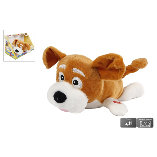 Pluszowy pluszowy piesek z dźwiękiem 28 cm z bateriami