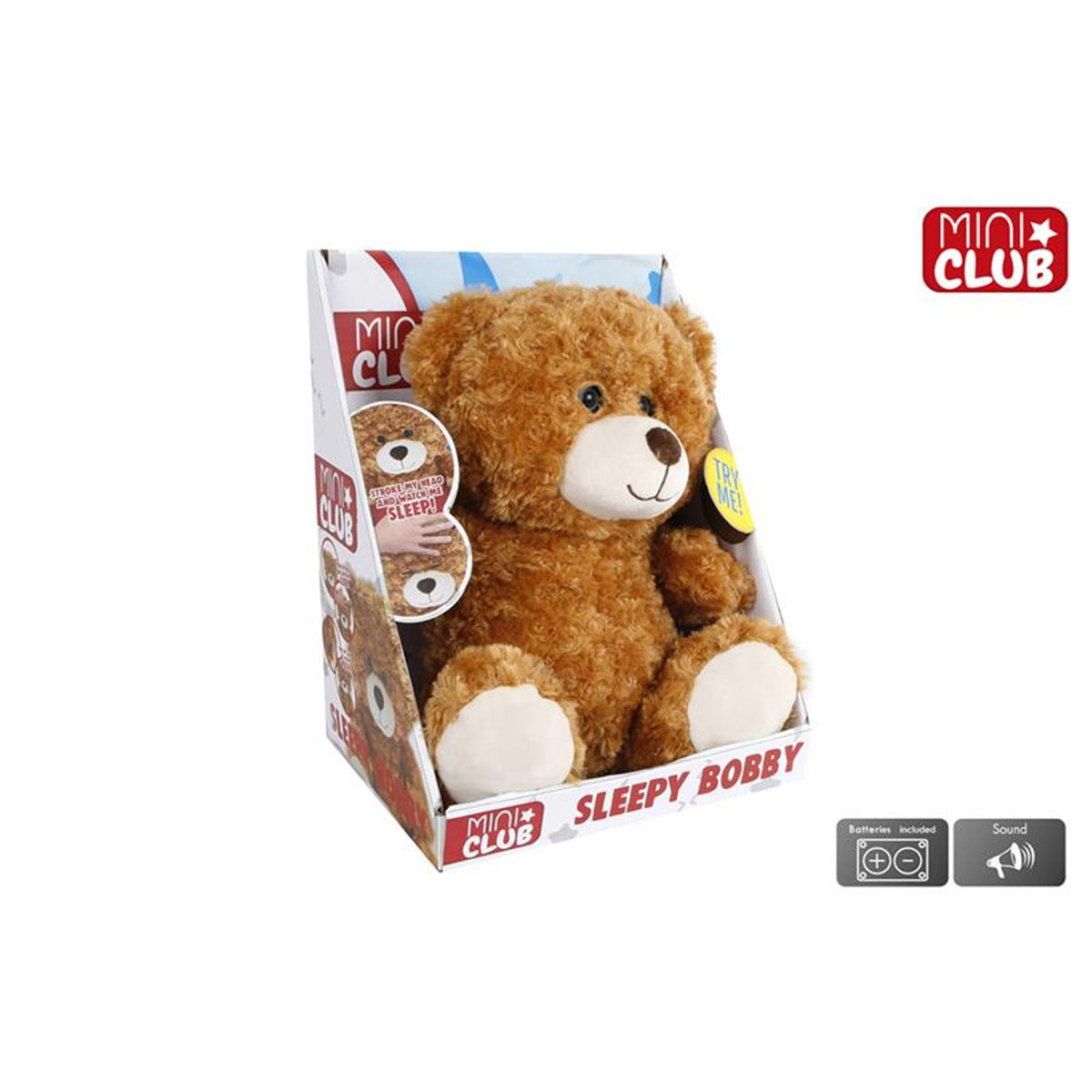 Mini klubowy interaktywny miś śpiący Bobby pluszowy 34cm