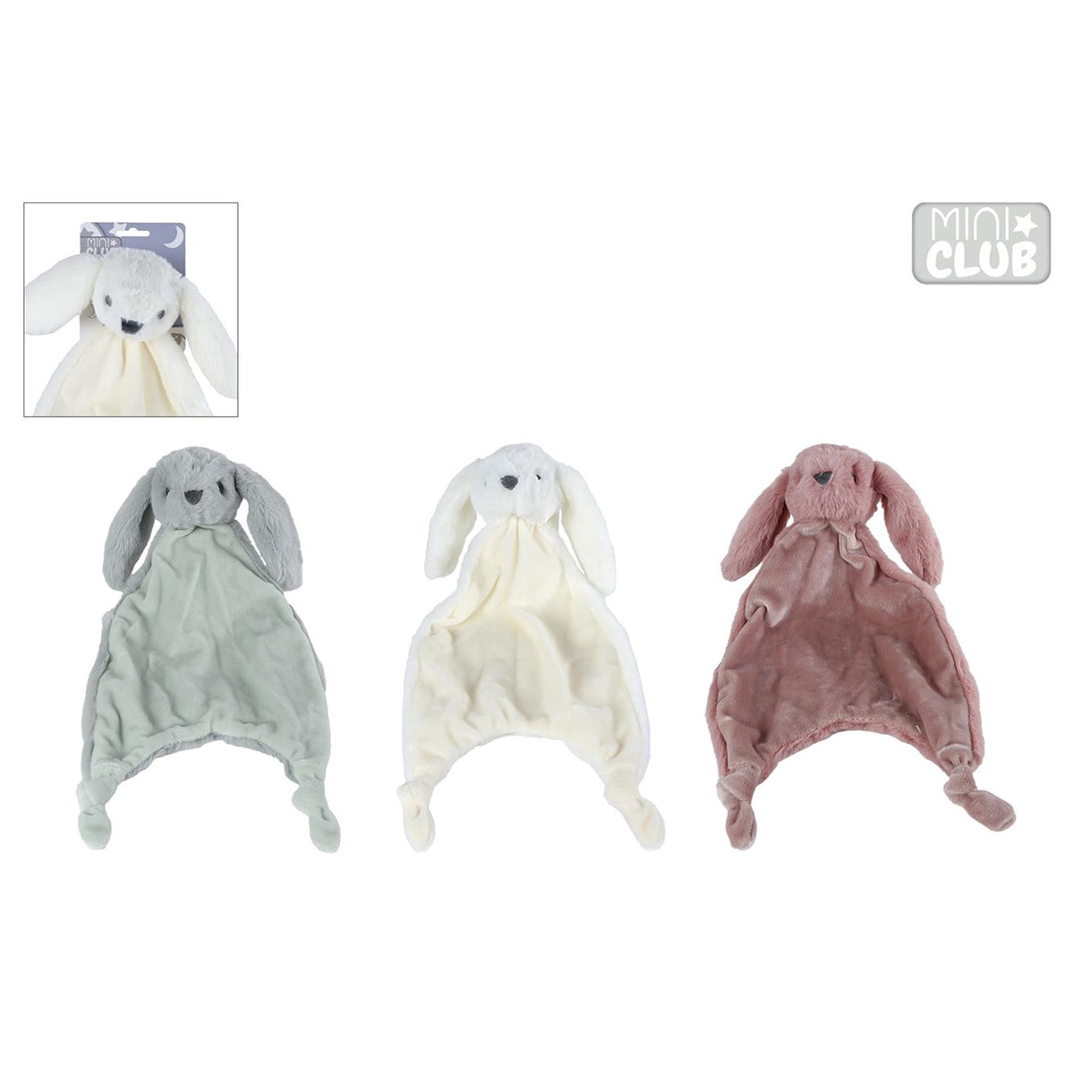 Mini klubowy pluszowy przytulanka królik z guzikami 3dupa 38cm