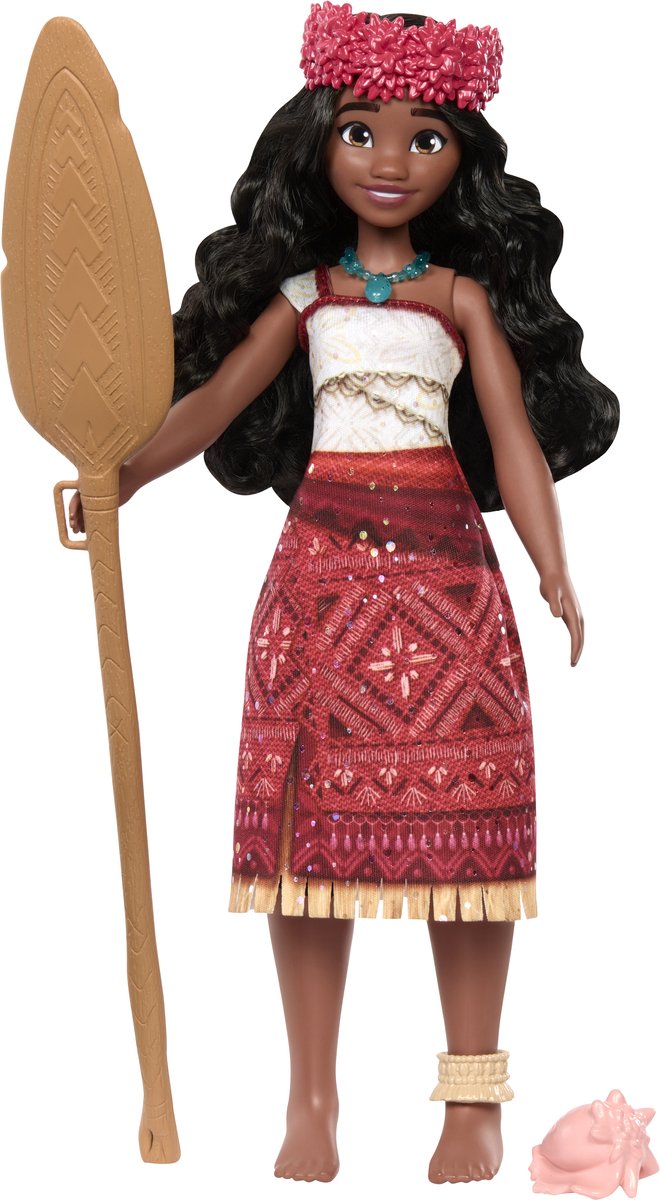 Lalka Disney Princess Moana 2 z musicalem, różowa