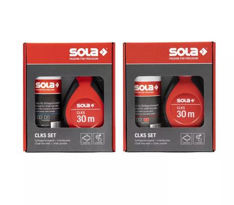 Sola tekenreeks aan het einde 30m clks ingesteld + rood krijt