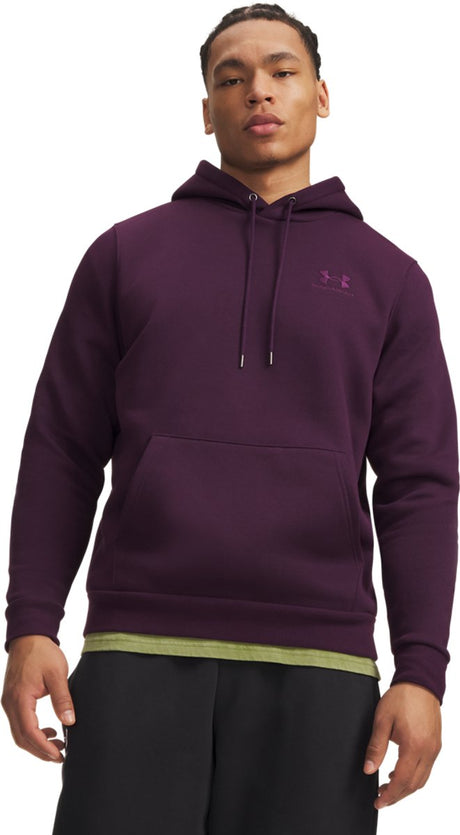 Under armour ua icon fleece hoodie-ppl heren sporttrui - paars echo - paars echo xxl