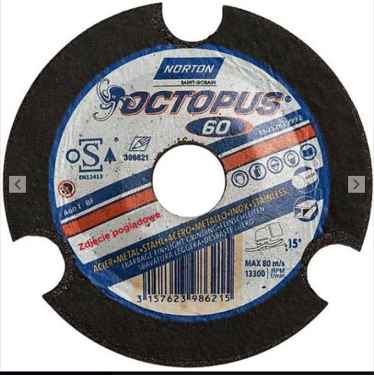 Norton schild.strip 125mm p60 octopus