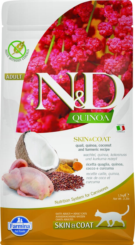 Farmina karma dla zwierząt Farmina n d quinoa - dorosły kot - skóra przepiórki - 1,5kg