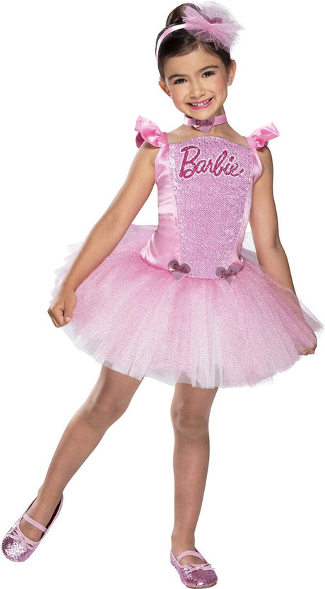 Przywróć dziecięcy kostium baletnicy Barbie