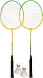 Avento badminton set - gehard staal - groen geel