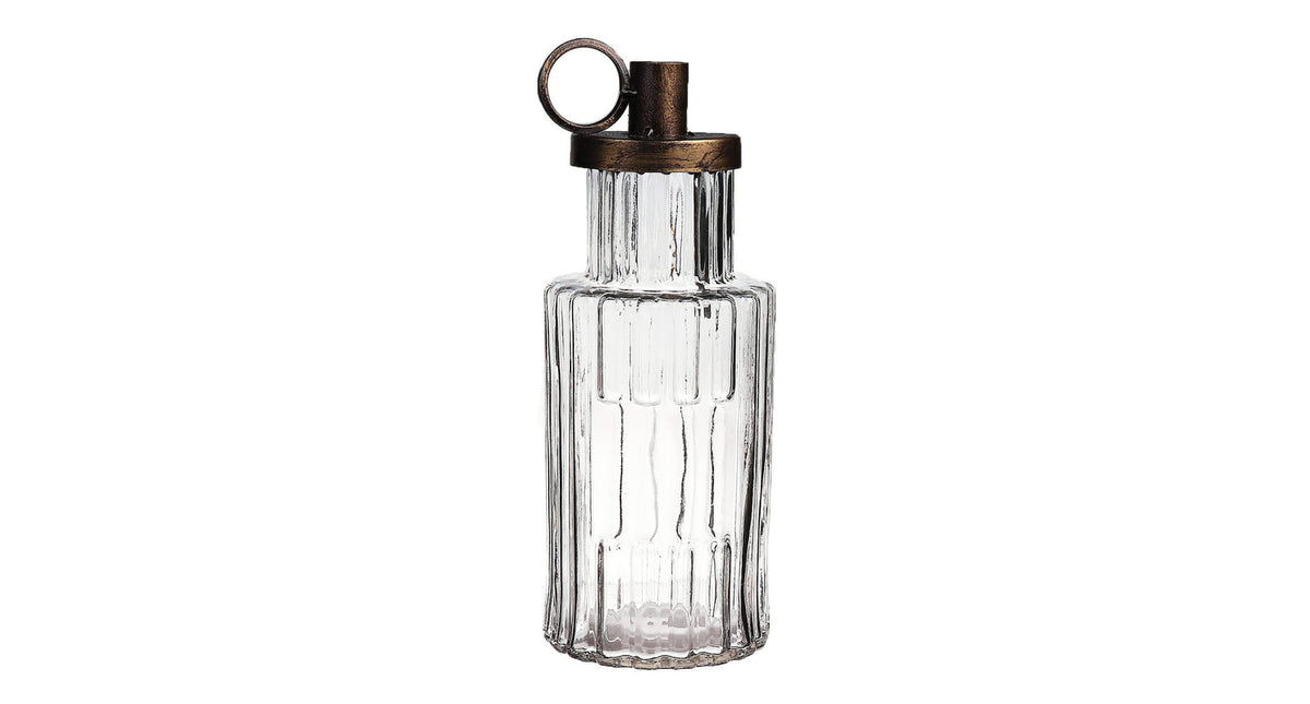 Kandelaar cantrall d6.5 10xh26 cm helder glas