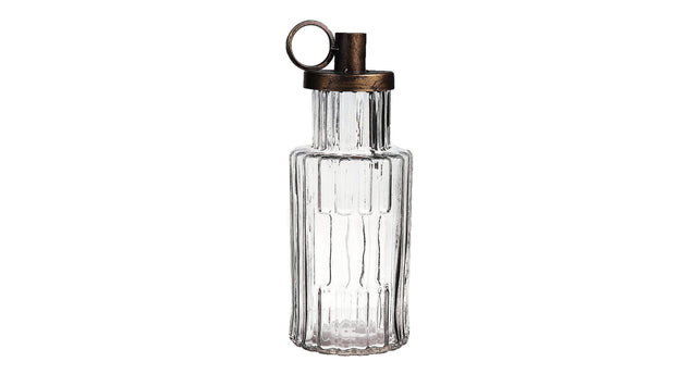 Kandelaar cantrall d6.5 10xh26 cm helder glas