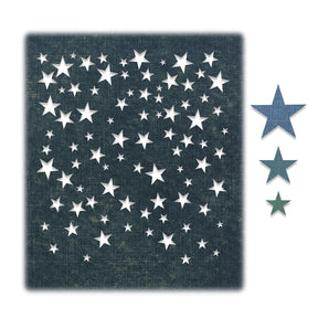 Sizzix • Tim Holtz Thinlits zestaw wykrojników Spadające gwiazdy 4szt
