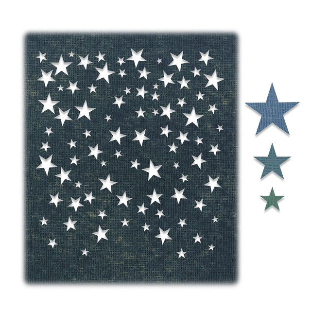 Sizzix • Tim Holtz Thinlits zestaw wykrojników Spadające gwiazdy 4szt