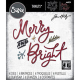 Sizzix • Zestaw wykrojników Thinlits, 6 sztuk, Merry Bright, autorstwa Tima Holtza