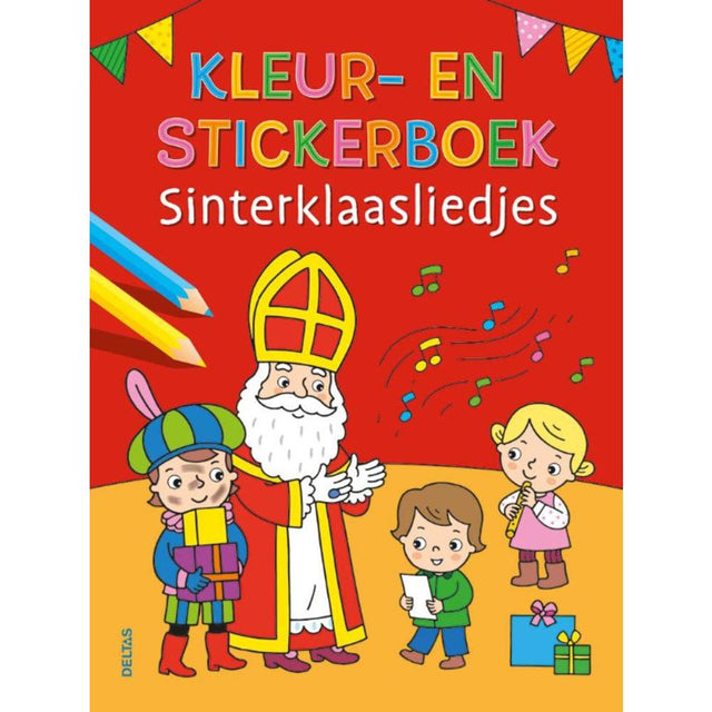 Książka do kolorowania i naklejek Delta Piosenki Sinterklaas