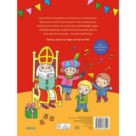 Książka do kolorowania i naklejek Delta Piosenki Sinterklaas