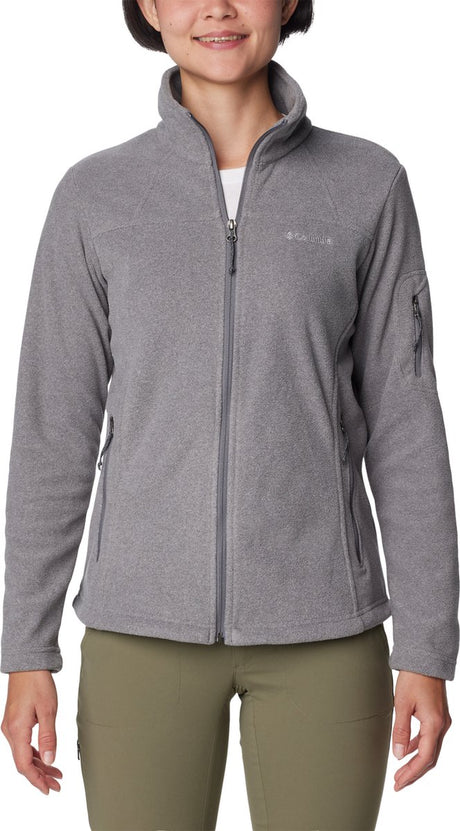 Kurtka Columbia Fast Trek™ ii, kamizelka polarowa - kamizelka polarowa dla kobiet - kamizelka outdoorowa - szara - rozmiar XL