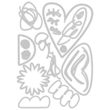 Sizzix • Zestaw wykrojników Tim Holtz Thinlits abstrakcyjne twarze 19szt