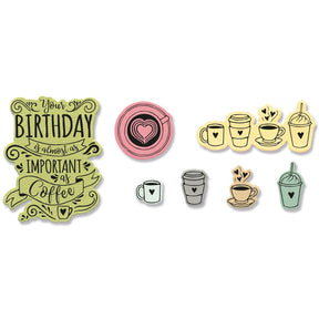 Sizzix • Framelits zestaw stempli kawiarnianych 10 sztuk