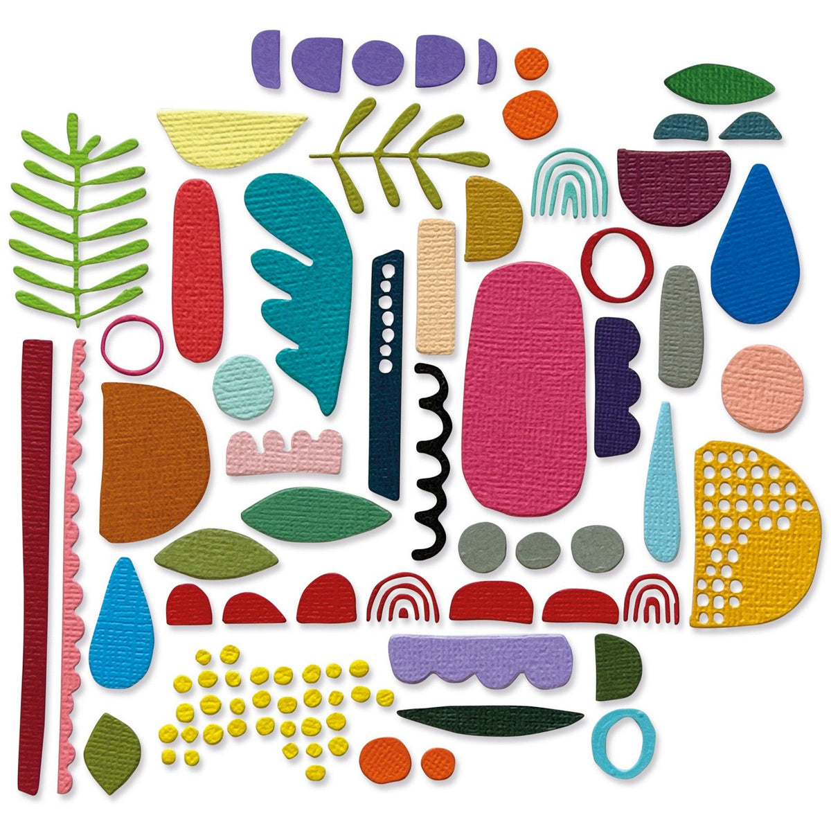Sizzix • Tim Holtz Thinlits zestaw wykrojników elementy abstrakcyjne 43szt