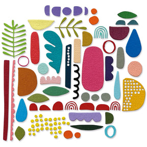 Sizzix • Tim Holtz Thinlits zestaw wykrojników elementy abstrakcyjne 43szt