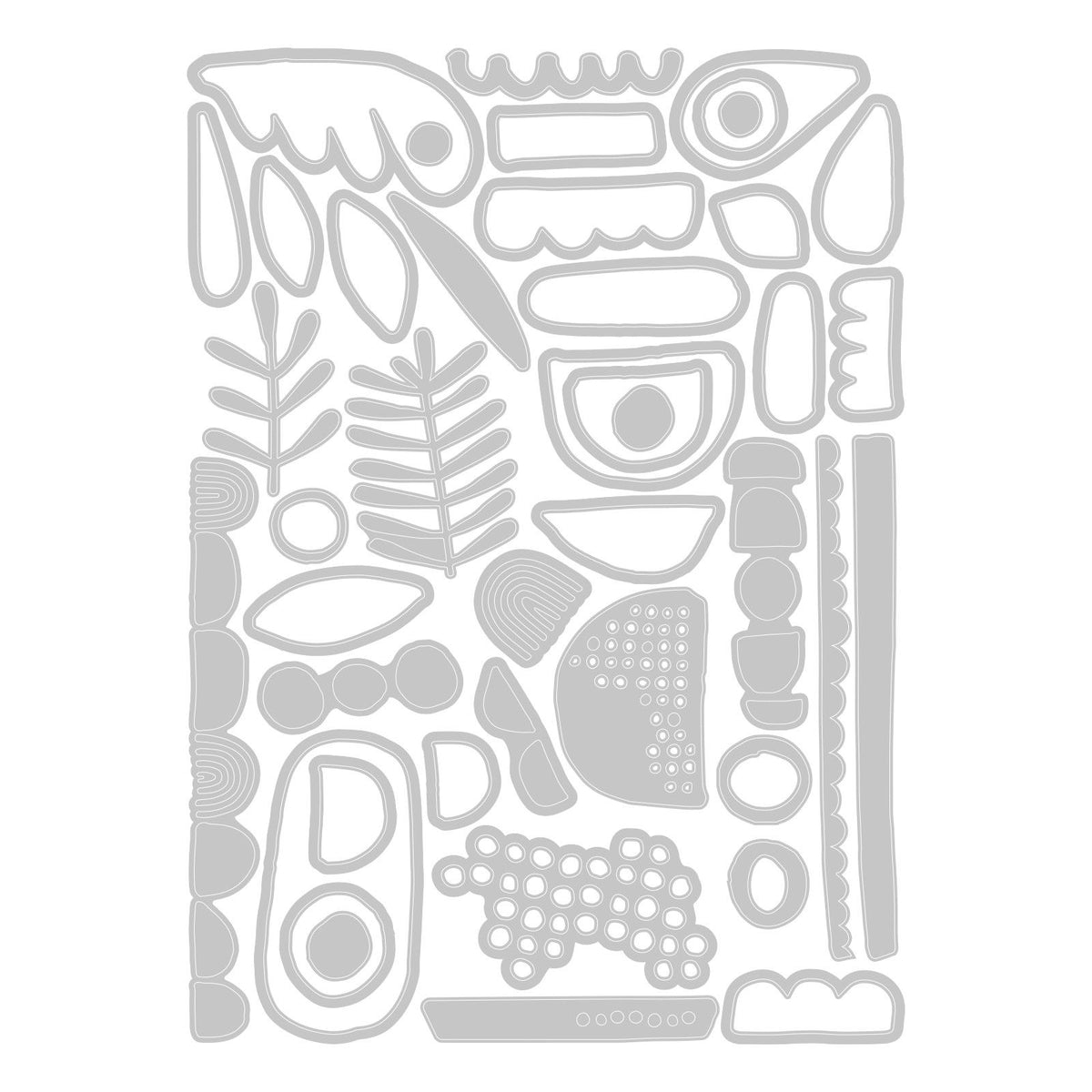 Sizzix • Tim Holtz Thinlits zestaw wykrojników elementy abstrakcyjne 43szt