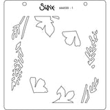 Sizzix • Szablony warstwowe obramowanie botaniczne 4szt