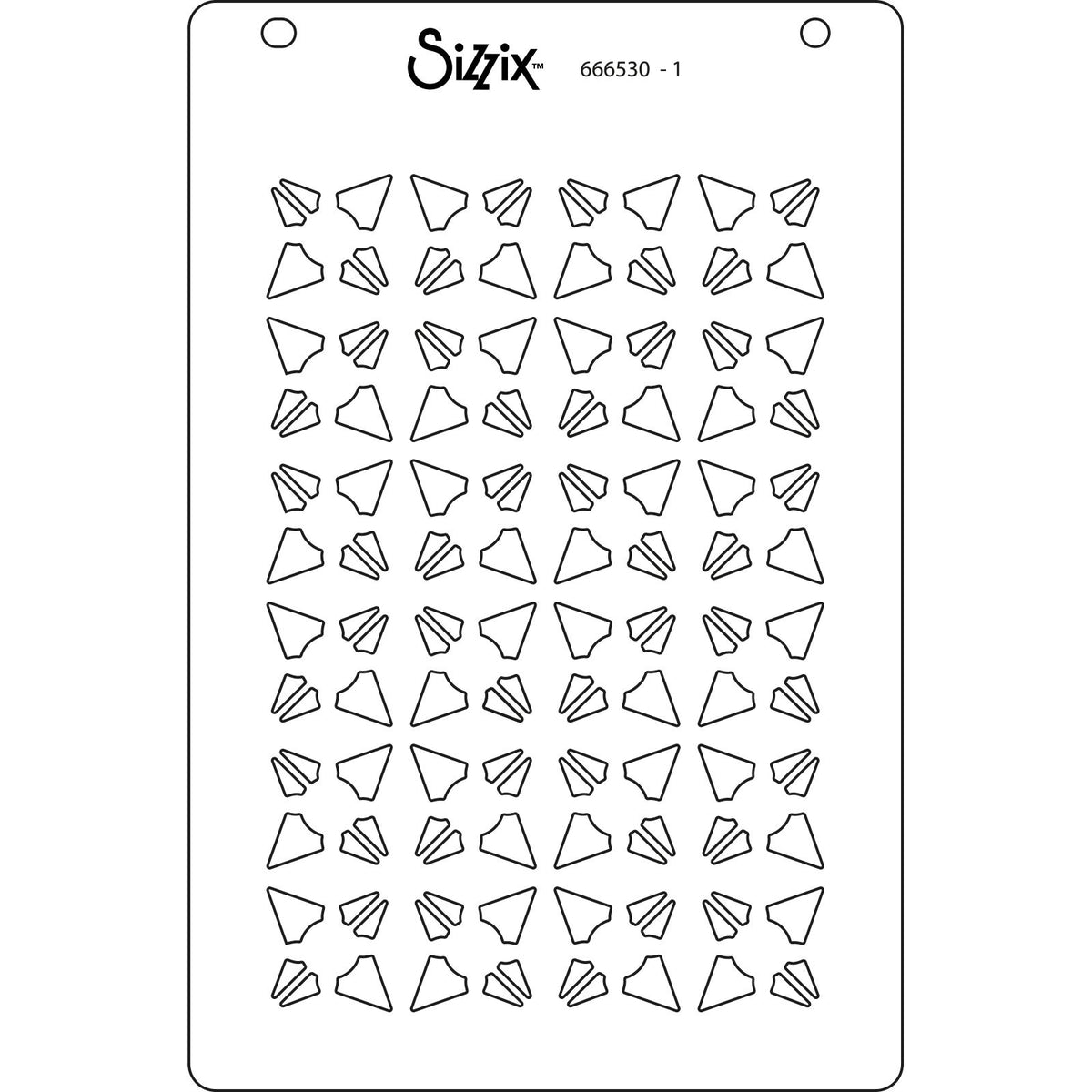 Sizzix • Szablony warstwowe a6 geokryształy 4szt